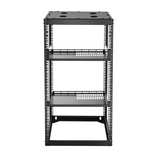 20U Open Frame Network Rack 23 in Depth Wall Mounted or Floor Standing