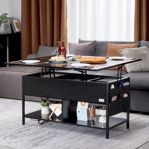 Lift Top Coffee Table 39.4 in Rectangle Coffee Table with Extra Storage
