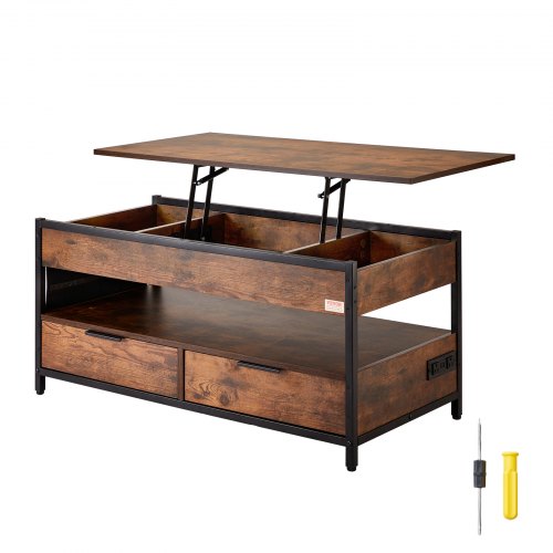 Lift Top Coffee Table 39.4 in Rectangle Coffee Table with Extra Storage