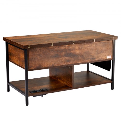 Lift Top Coffee Table 39.4 in Rectangle Coffee Table with Extra Storage