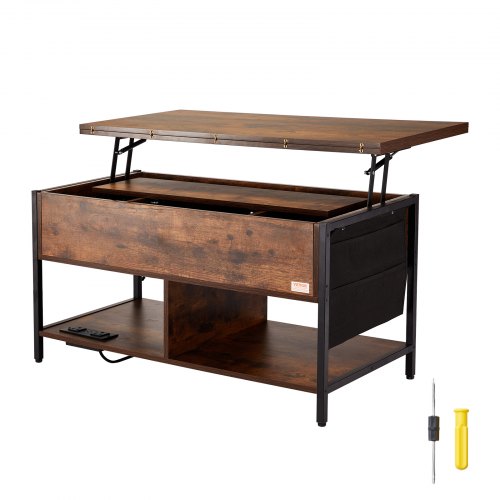 Lift Top Coffee Table 39.4 in Rectangle Coffee Table with Extra Storage
