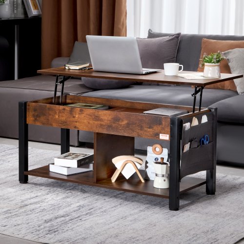 Lift Top Coffee Table 41.7 in Rectangle Coffee Table with Extra Storage