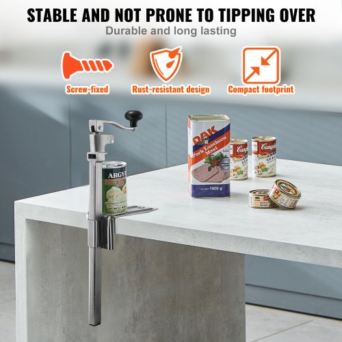 Commercial Can Opener HeavyDuty Manual Tabletop Cans Opener for Cans Up to 118 1