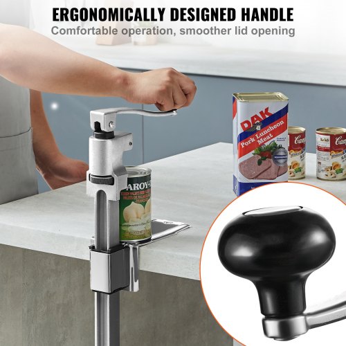 Manual Can Opener Sturdy Tabletop Can Opener for Big Cans Durable with Stand