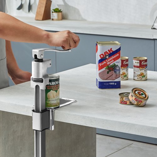 Manual Can Opener Sturdy Tabletop Can Opener for Big Cans Durable with Stand