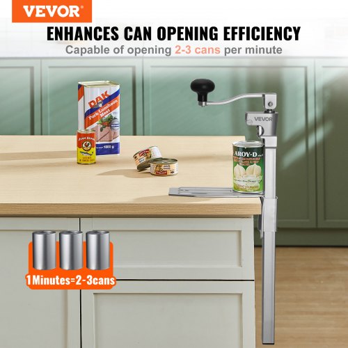 Commercial Can Opener HeavyDuty Manual Tabletop Cans Opener for Cans Up to 1575