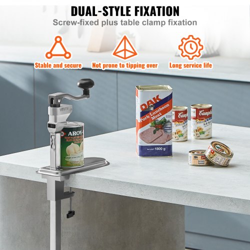 Commercial Can Opener HeavyDuty Manual Tabletop Cans Opener for Cans Up to 118 2