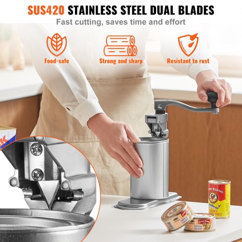 Commercial Can Opener HeavyDuty Manual Tabletop Cans Opener for Cans Up to 118 2