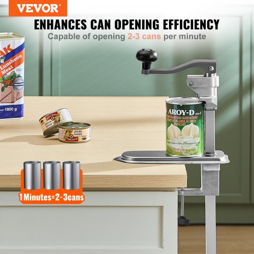 Commercial Can Opener HeavyDuty Manual Tabletop Cans Opener for Cans Up to 1575 1