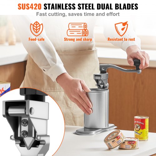 Commercial Can Opener HeavyDuty Manual Tabletop Cans Opener for Cans Up to 1575 1