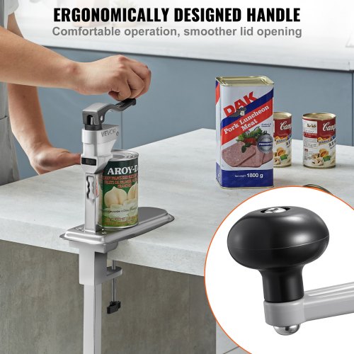 Commercial Can Opener HeavyDuty Manual Tabletop Cans Opener for Cans Up to 1575 1