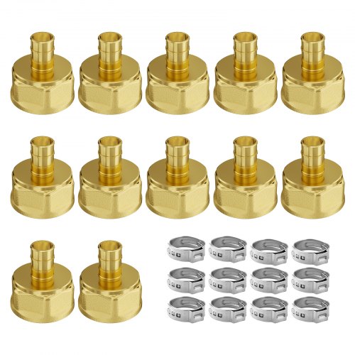 Pipe Fittings 34 12PCS Brass Pipe Fittings Clampstyle 34 NPT Pipe