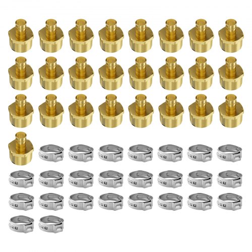Pipe Fittings 12 25PCS Brass Pipe Fittings Clampstyle 12 NPT External