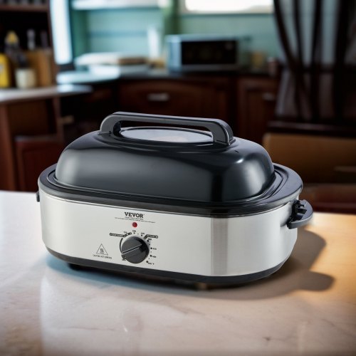 Electric Roaster Oven 18 QT Turkey Roaster Oven with SelfBasting Lid