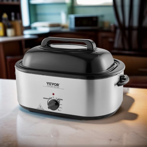 Electric Roaster Oven 26 QT Turkey Roaster Oven with SelfBasting Lid