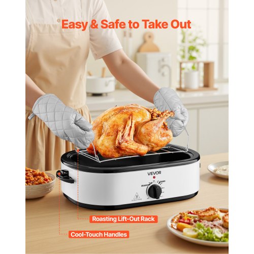 Roaster Oven 18QT Electric Roaster Oven 150450 Adjustable Temperature