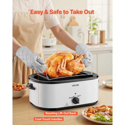 Roaster Oven 26QT Electric Roasting Pan 150450 Adjustable Temperature