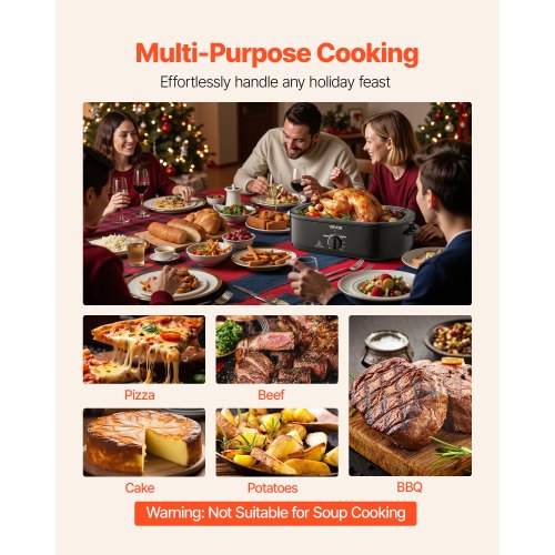 Roaster Oven 18QT FastCooking Turkey Roaster 150450 Adjustable