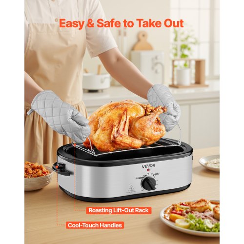 Roaster Oven 14QT FastCooking Turkey Roaster 150450 Adjustable