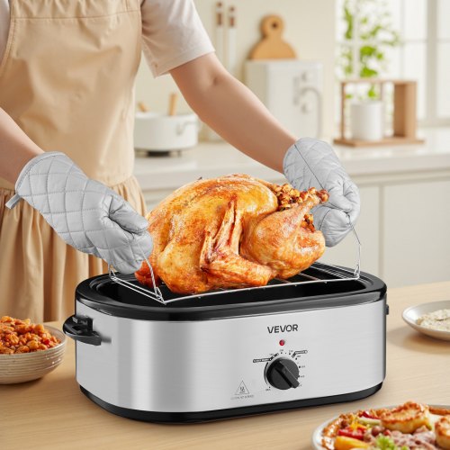 Roaster Oven 22QT Electric Roasting Pan 150450 Adjustable Temperature