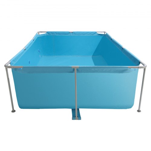 Frame Above Ground Swimming Pool 118 x 78 x 30 in Rectangular Steel Metal