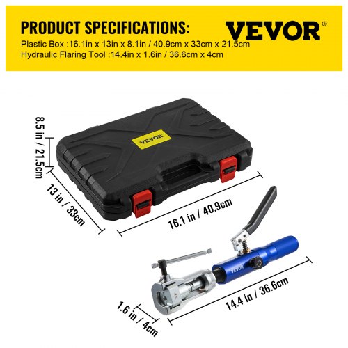 Hydraulic Flaring Tool Kit 45° Double Flaring Tool Brake Repair Brake