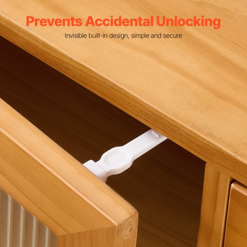 Cabinet Latch Locks 12 Pack Child Safety Cabinet Locks No Drilling or Tools