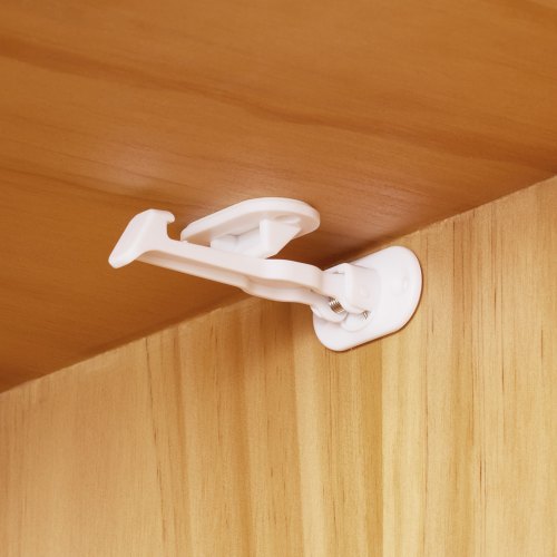 Cabinet Latch Locks 12 Pack Child Safety Cabinet Locks No Drilling or Tools