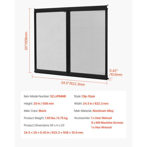 RV Screen Door Protector 245 x 20 inch Door Grille Easy to Install