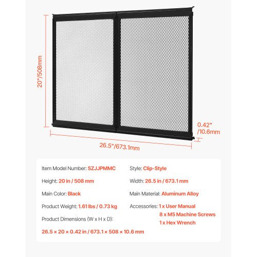 RV Screen Door Protector 265 x 20 inch Door Grille Easy to Install