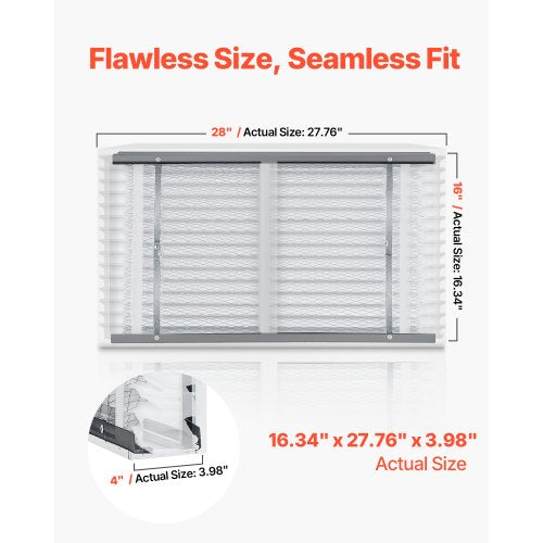 16 x 28 x 4 Furnace Filter MERV 11 HVAC Ac Filters12Month Electrostatic