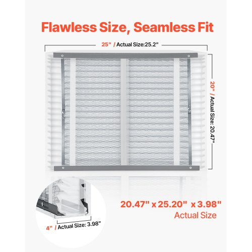 20 x 25 x 4 Furnace Filter MERV 13 HVAC Ac Filters12Month Electrostatic
