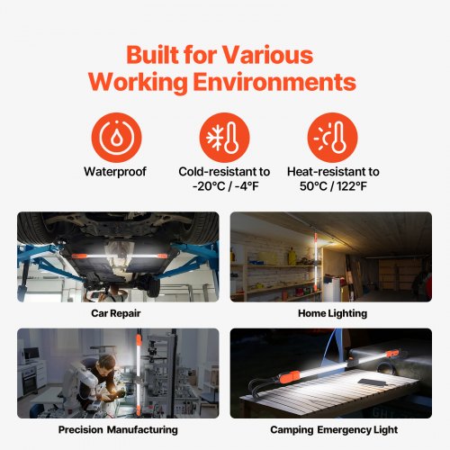 Underhood Work Light 2300LM 6000mAh Rechargeable Bright LED Light