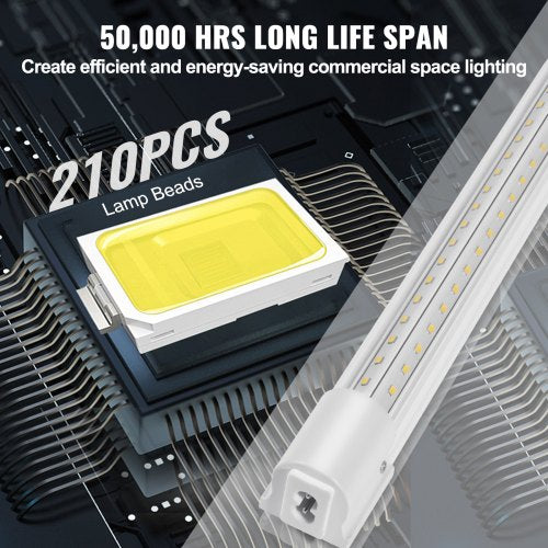 10 Pack LED Shop Light 4 FT 40W Linkable Shop Light Fixture 6500 LM