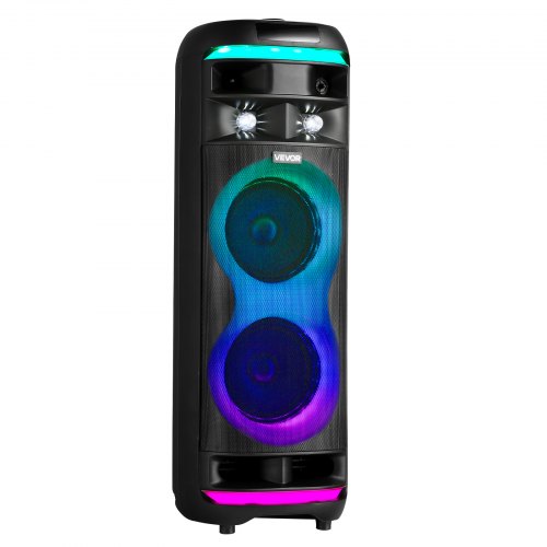 Karaoke Machine for Adults 80W 8inch Portable Bluetooth Speaker with 2