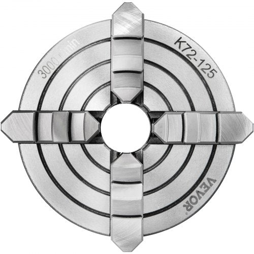 K72125 Lathe Chuck 5 Inch 4Jaw Independent Metal Lathe Chuck with Reversible Jaw