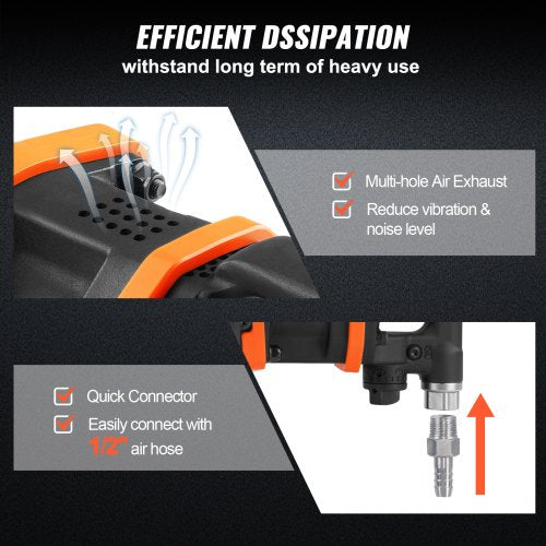 1 Inch Air Impact Wrench Up to 3160 ftlbs High Reverse Torque Output 1