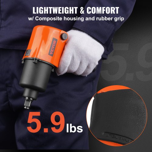 Air Impact Wrench 1/2" Drive Air Impact Gun Up to 880ftlbs Nutbusting