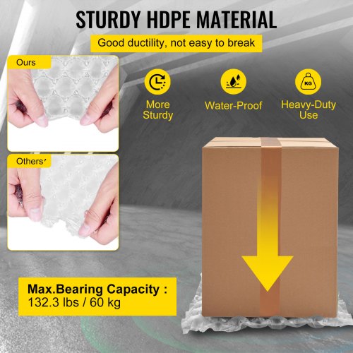 Air Cushion Film 984Ft Length Air Pillow Bubble Bags Film 16 Inch Width