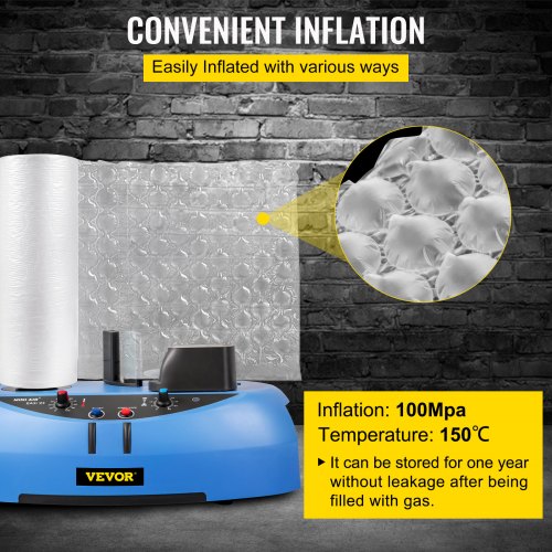 Air Cushion Film 984Ft Length Air Pillow Bubble Bags Film 16 Inch Width