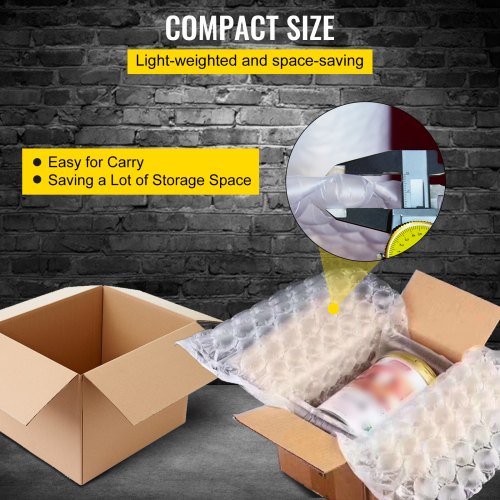 Air Cushion Film 984Ft Length Air Pillow Bubble Bags Film 16 Inch Width