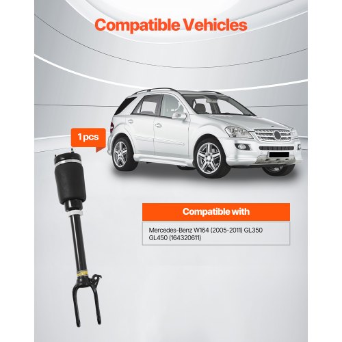 Front Air Suspension Struts Shock Absorbers Compatible With Mercedes Benz