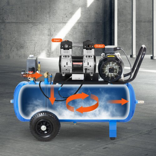 Air Compressor Motor 2HP 52CFM 90PSI Oil Free Air Compressor Pump Max