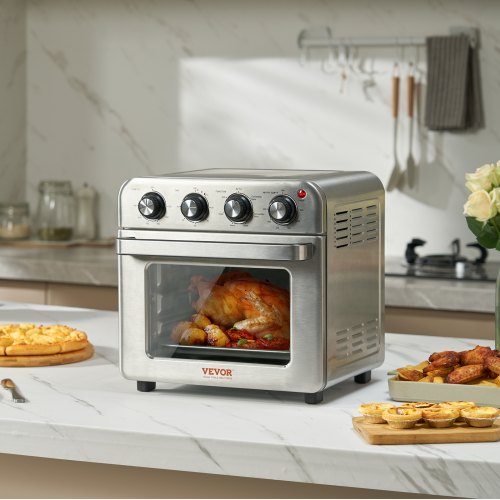 7IN1 Air Fryer Toaster Oven 18L Convection Oven 1700W Stainless Steel