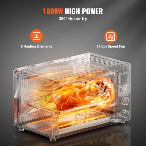 13IN1 Air Fryer Toaster Oven 28L296Qt Convection Oven 1800W 2Tier