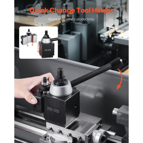 Quick Change Tool Post Set 6 Pcs Includes Lathe Tool Holders Wedge Type