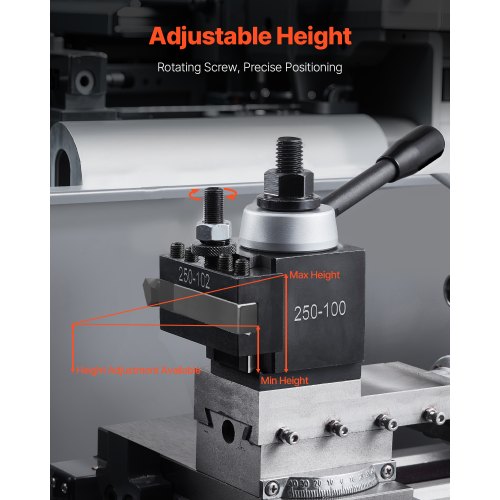 Quick Change Tool Post Set 6 Pcs Lathe Tool Holders for 612 Mini Lathe Swing