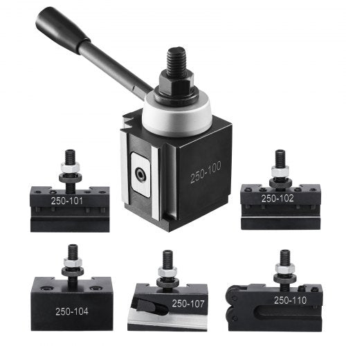 Quick Change Tool Post Set 6 Pcs Lathe Tool Holders for 612 Mini Lathe Swing