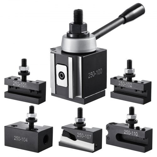 Quick Change Tool Post Set 6 Pcs Lathe Tool Holders for 612 Mini Lathe Swing