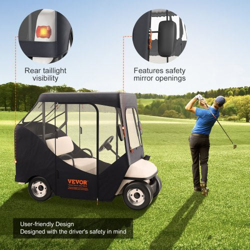 Golf Cart Enclosure Polyester Driving Enclosure Club Car Covers Suitable